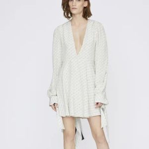 STELLA MCCARTNEY LEA MONOGRAM SILK DRESS 40/4-6 US